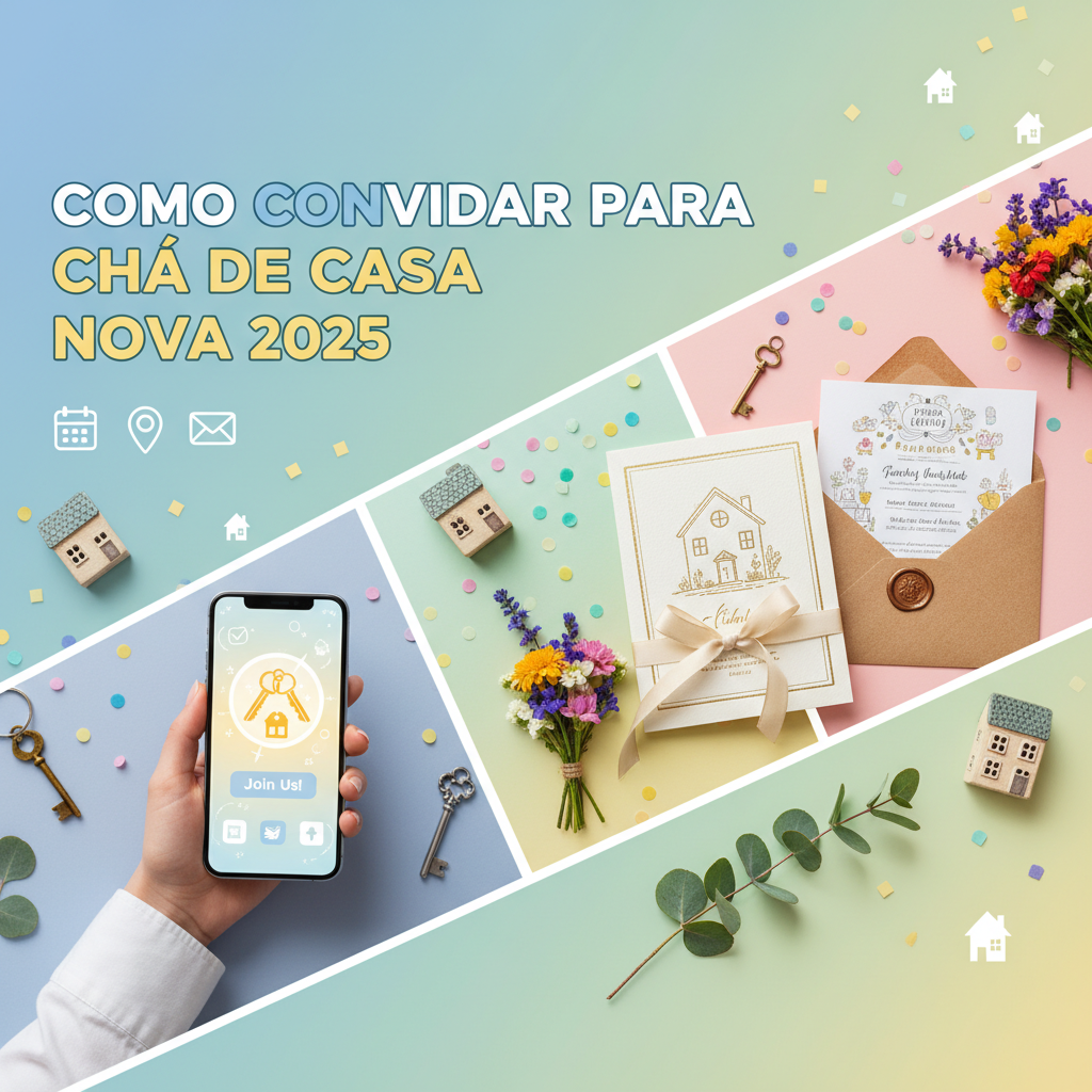 Como Convidar para Chá de Casa Nova 2025: Convites Criativos e Memoráveis