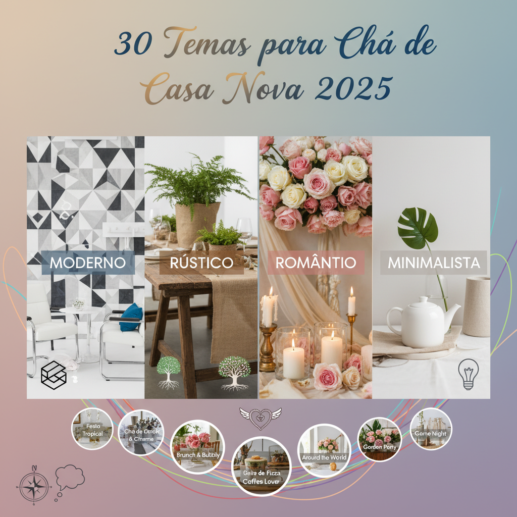 30 Temas para Chá de Casa Nova em 2025 (Moderno, Rústico, Simples e Encantador)